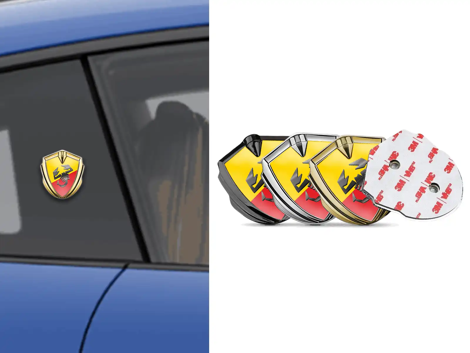 Fiat Abarth Abzeichen Selbstklebend Moderner Look Solider Bau